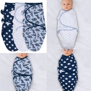 🆕The Peanutshell Baby Swaddle Blankets for Boys or Girls, Blue Dinosaur & Stars